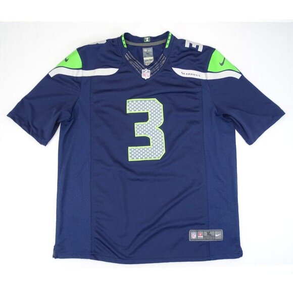 Mens Seattle Seahawks Russell Wilson #3 Nike Game Player Jersey College XL - Picture 1 of 7